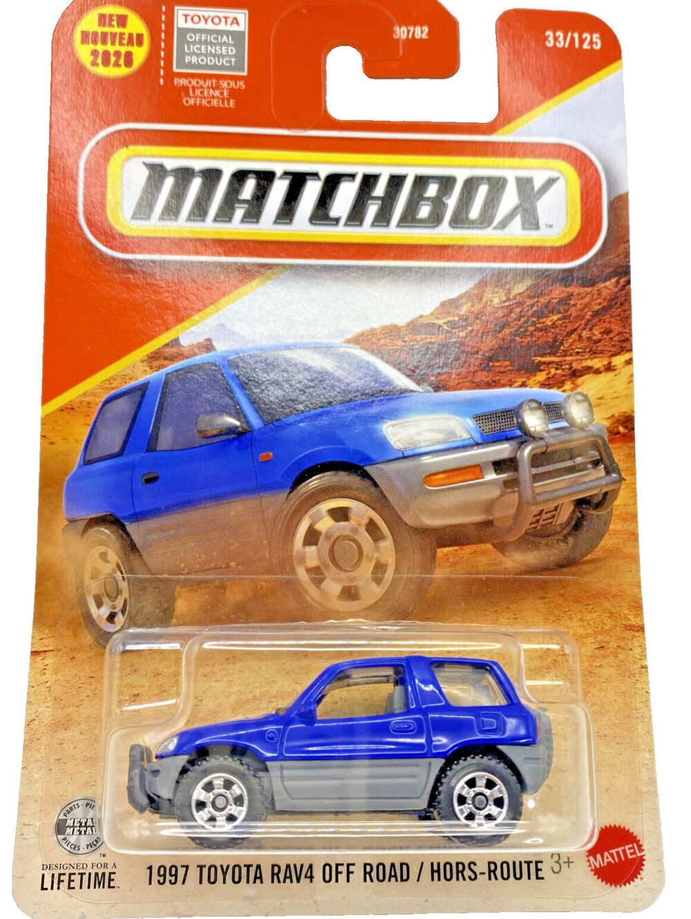 MATCHBOX 2026 1997 TOYOTA RAV4 OFF ROAD ROYAL SAPPHIRE PEARL 33/125 JHM22 NEW